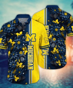 Michigan Wolverines NCAA Flower Hawaii Shirt For Fans Ver 5