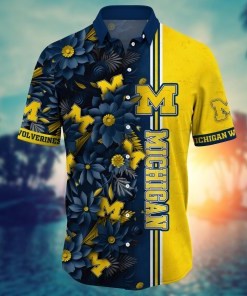 Michigan Wolverines NCAA Flower Hawaii Shirt For Fans Ver 5