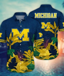 Michigan Wolverines NCAA Flower Hawaii Shirt For Fans Ver 6
