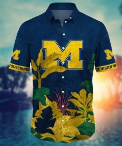 Michigan Wolverines NCAA Flower Hawaii Shirt For Fans Ver 6