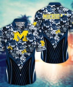 Michigan Wolverines NCAA Hawaiian Shirt, Aloha Shirt Ver 1