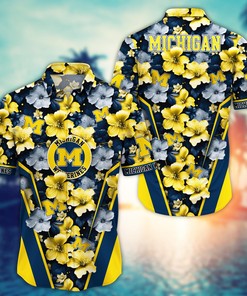Michigan Wolverines NCAA Hawaiian Shirt, Aloha Shirt Ver 2