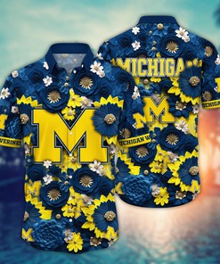 Michigan Wolverines NCAA Hawaiian Shirt for This Summer Customize Shirt Any Team