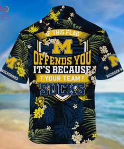 Michigan Wolverines Summer Hawaiian Shirts, With Tropical Patterns for Fans