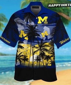Michigan Wolverines Tropical Hawaiian Shirt