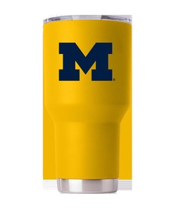 Michigan Yellow Tumbler Gift for Fan