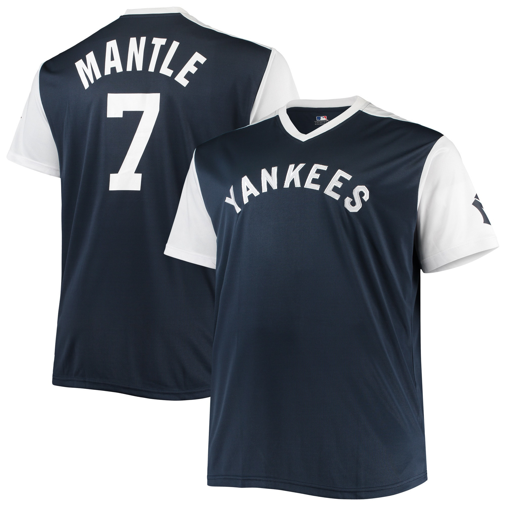 Mickey Mantle New York Yankees Cooperstown Collection Player Replica Jersey - Navy/white Mlb