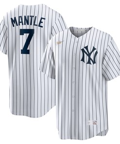 Mickey Mantle New York Yankees Home Cooperstown Collection Player Jersey - White Mlb