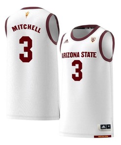 Mickey Mitchell 3 Arizona State Sun Devils Retro Basketball Men Jersey - White