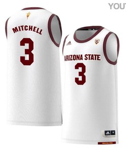 Mickey Mitchell 3 Arizona State Sun Devils Retro Basketball Youth Jersey - White