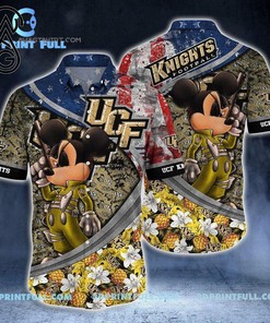 Mickey Mouse And NCAA UCF Knights Combo Hawaiian Shirts
