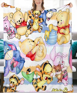 Mickey Mouse Characters Cartoon Blanket for Boys Girls