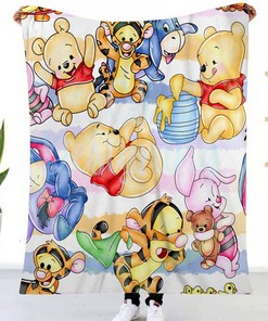 Mickey Mouse Characters Cartoon Blanket for Boys Girls