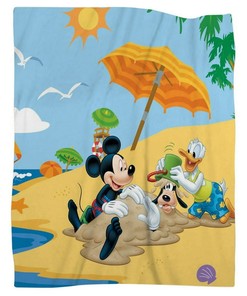 Mickey Mouse Characters Cartoon Fleece Blanke for Couch Bed Sofa