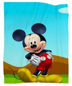 Mickey Mouse Characters Classic Blanket for Sofa Baby Kids Adults