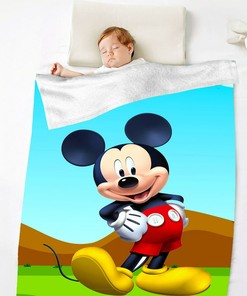 Mickey Mouse Characters Classic Blanket for Sofa Baby Kids Adults