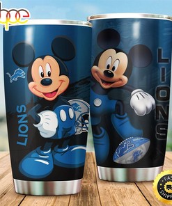 Mickey Mouse Detroit Lions NFL Football Teams Big Logo 19 Gift For Fan Travel Tumbler Gift for Fan