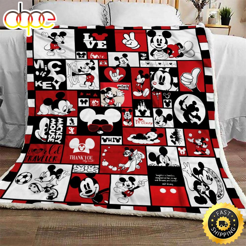 Mickey Mouse Disney Blanket Gift For Fans Movie Disney
