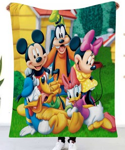 Mickey Mouse Kids Classic Blanket for Bed Sofa Couch Car