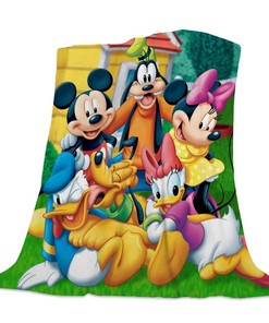 Mickey Mouse Kids Classic Blanket for Bed Sofa Couch Car