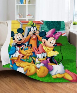 Mickey Mouse Kids Classic Blanket for Bed Sofa Couch Car