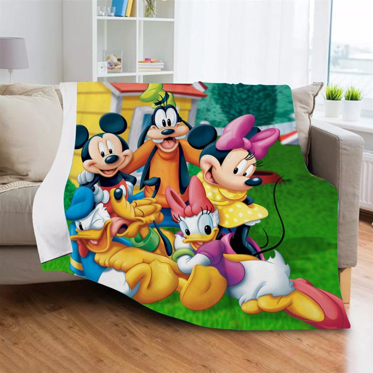 Mickey Mouse Kids Classic Blanket for Bed Sofa Couch Car