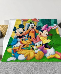 Mickey Mouse Kids Classic Blanket for Bed Sofa Couch Car