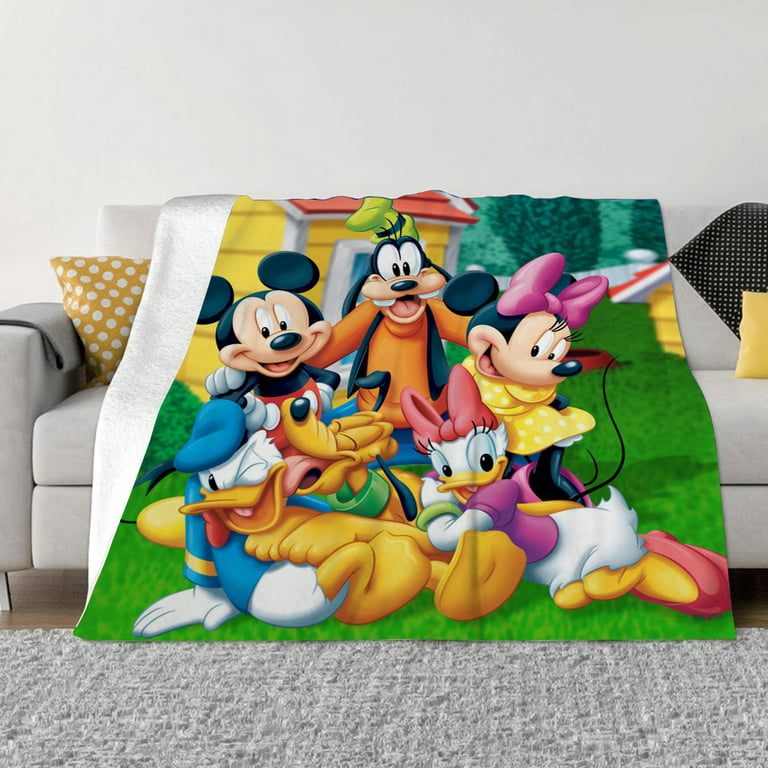 Mickey Mouse Kids Classic Blanket for Bed Sofa Couch Car