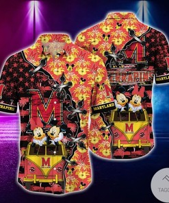 Mickey Mouse Maryland Terrapins NCAA Hawaiian Shirt