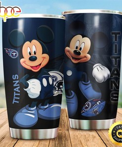 Mickey Mouse Tennessee Titans NFL Football Teams Big Logo 7 Tumbler - Perfect Gift for Fans