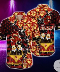 Mickey Mouse USC Trojans NCAA Hawaiian Shirt