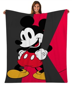 Mickey Mouse Warm Fleece Blanket for Bed Sofa Couch Car