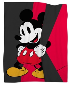 Mickey Mouse Warm Fleece Blanket for Bed Sofa Couch Car