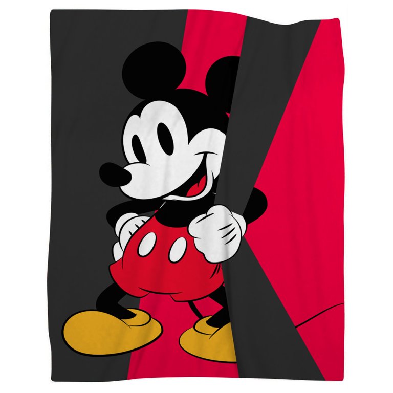 Mickey Mouse Warm Fleece Blanket for Bed Sofa Couch Car