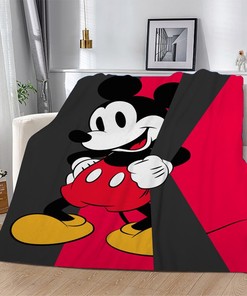 Mickey Mouse Warm Fleece Blanket for Bed Sofa Couch Car