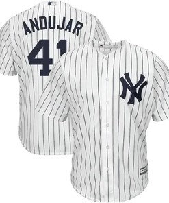 Miguel Andujar New York Yankees Home Official Cool Base Player Jersey - White Color
