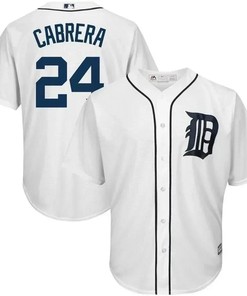 Miguel Cabrera Detroit Tigers Big And Tall Official Cool Base Player Jersey - White