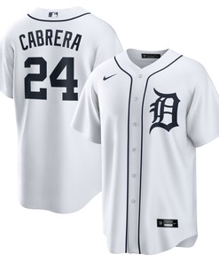Miguel Cabrera Detroit Tigers Home Replica Player Name Jersey - White Mlb