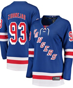 Mika Zibanejad New York Rangers Fanatics Branded Womens Breakaway Player Jersey - Blue Nhl
