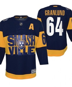 Mikael Granlund 64 Predators 2022 Stadium Series Youth Navy Primegreen Jersey Jersey