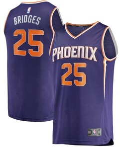Mikal Bridges Phoenix Suns Fanatics Branded Fast Break Replica Player Jersey - Icon Edition - Purple Nba