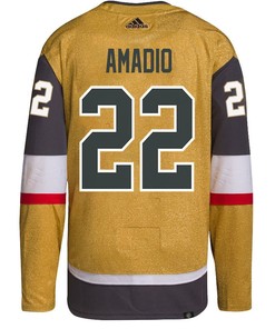 Mike Amadio 22 Vegas Golden Knights Stanley Cup 2023 Champions Patch Home Breakaway Men Jersey - Gold
