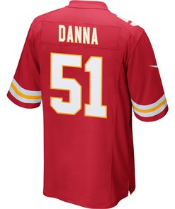 Mike Danna 51 Kansas City Chiefs Super Bowl LVII Champions Men Game Jersey - Red
