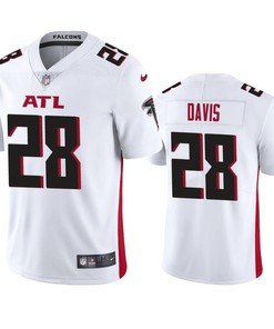 Mike Davis Atlanta Falcons 28 White Vapor Limited Jersey