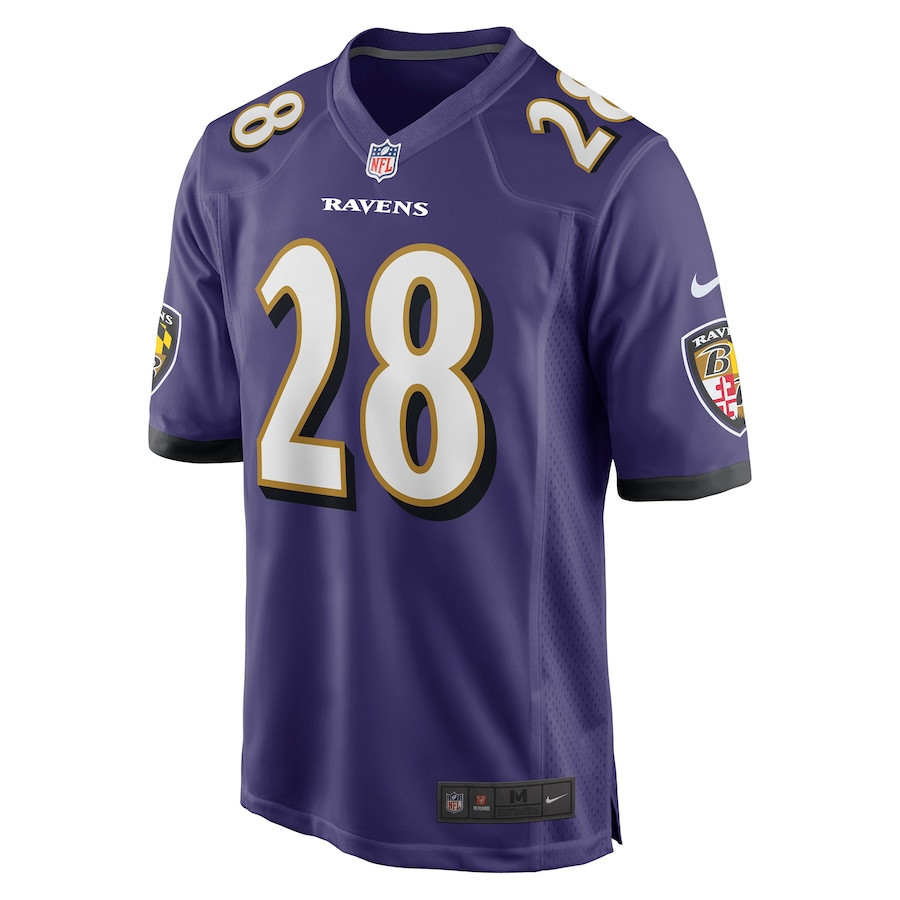 Mike Davis Baltimore Ravens Player Game Jersey - Purple
