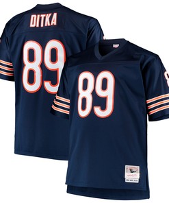 Mike Ditka Chicago Bears Mitchell & Ness Big & Tall 1966 Retired Player Replica Jersey - Navy Nfl