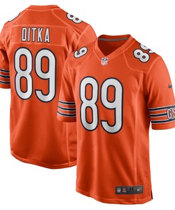Mike Ditka Chicago Bears Retired Player Jersey Orange Nfl