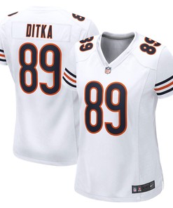 Mike Ditka Chicago Bears Womens Retired Game Jersey - White Nfl