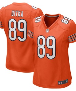 Mike Ditka Chicago Bears Womens Retired Player Jersey Orange Nfl
