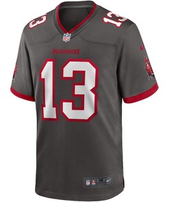 Mike Evans 13 Tampa Bay Buccaneers Alternate Game Jersey - Pewter
